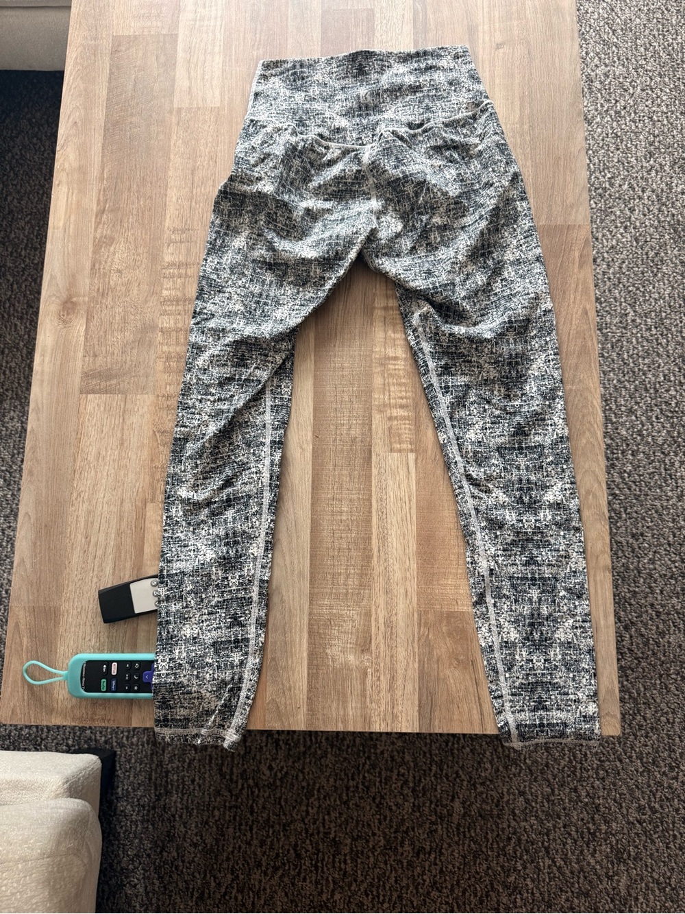 BuffBunny Black & White Space-Dye High-Rise Leggings